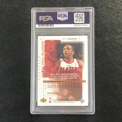 2001-02 Upper Deck Ovation #71 DAMON STOUDAMIRE Signed Card AUTO PSA Slabbed Tra