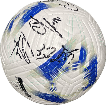 Axel Disasi, Marc Guiu, Wesley Fofana Signed Soccer Ball Chelsea JSA Autograph