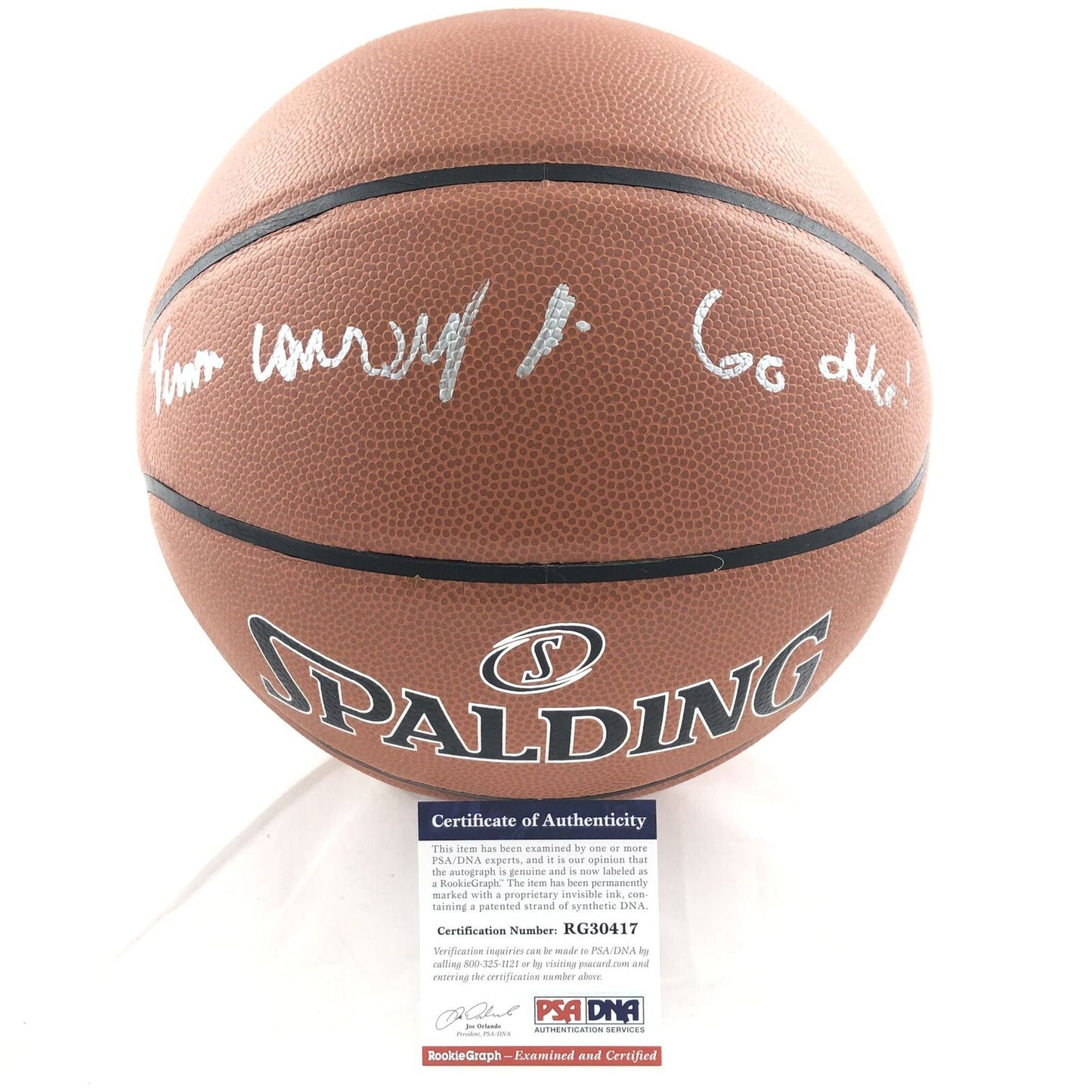 Vernon Carey Jr Signed Basketball PSA/DNA Duke Blue Devils Autographed