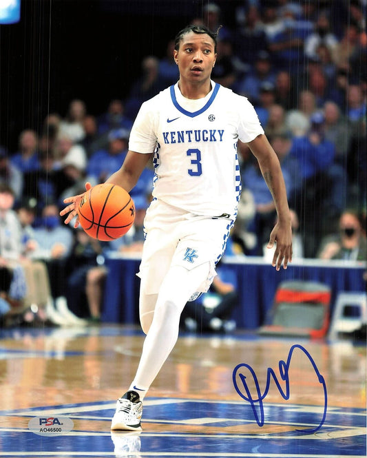 TyTy Washington Jr. signed 8x10 photo PSA/DNA Kentucky Wildcats Autographed