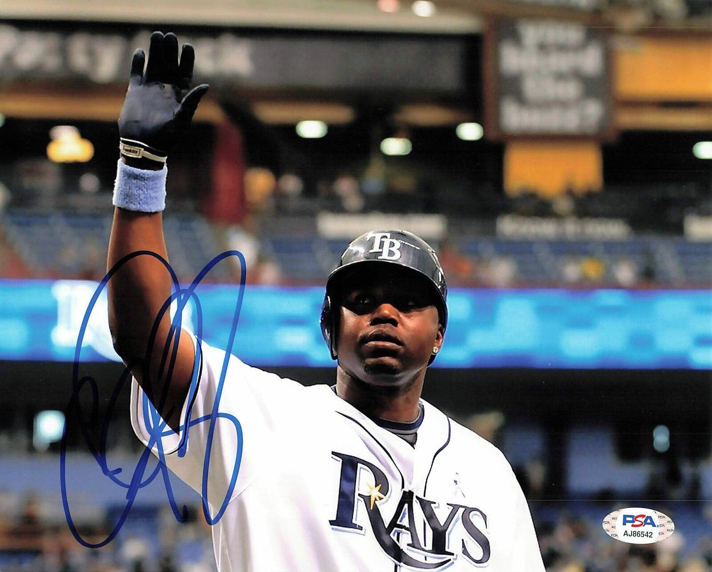 CLIFF FLOYD signed 8x10 photo PSA/DNA Autographed Tampa Bay Rays