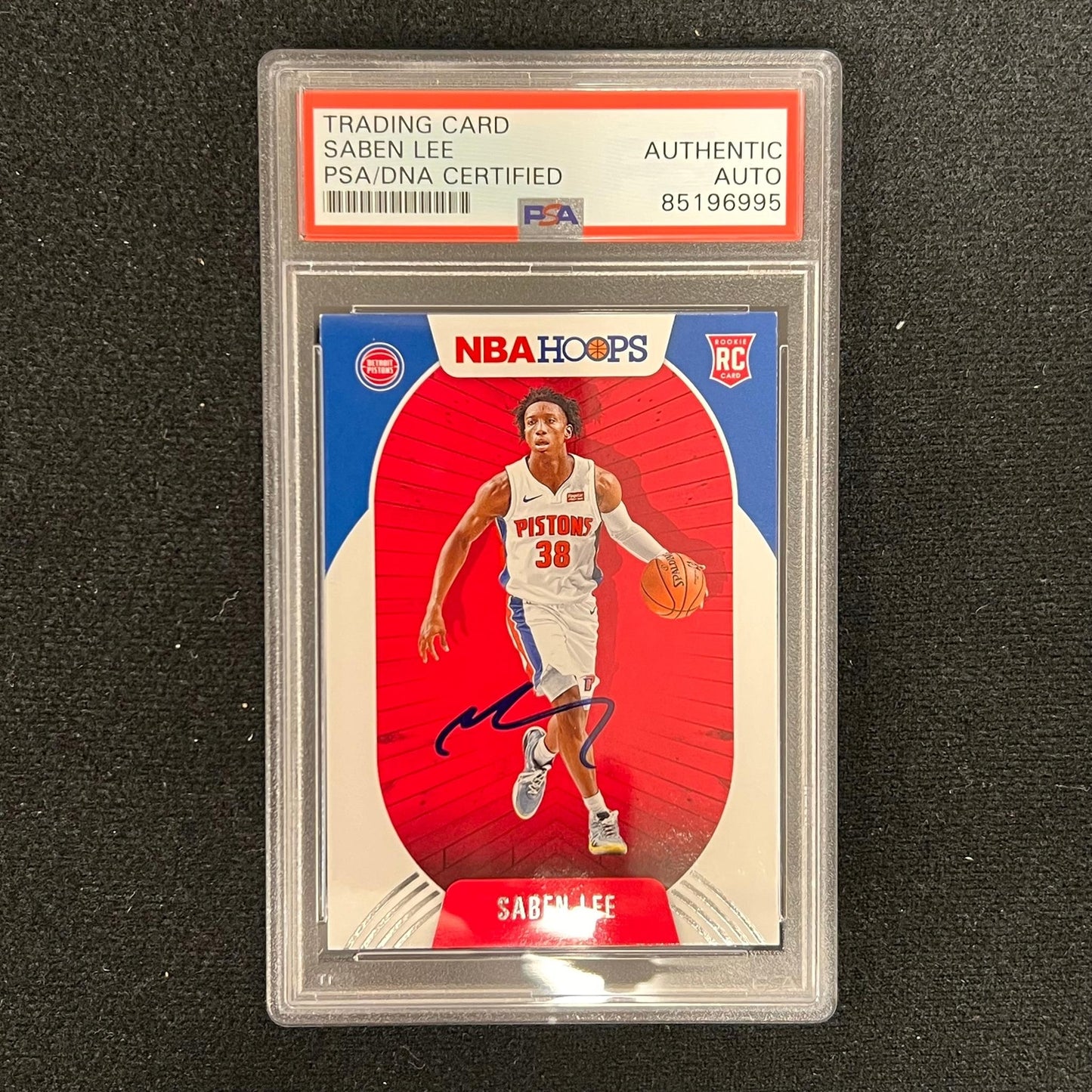 2020-21 Panini Hoops Rated Rookie #206 Saben Lee Signed Card AUTO PSA Slabbed Pi
