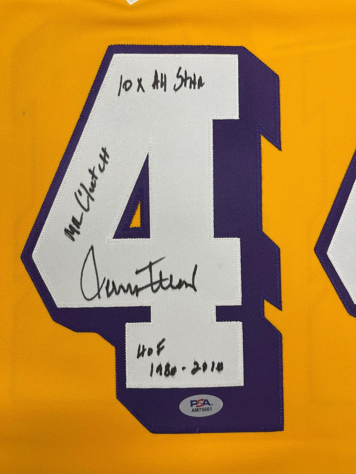 Jerry West Signed Lakers Jersey PSA/DNA Auto Lakers Autographed