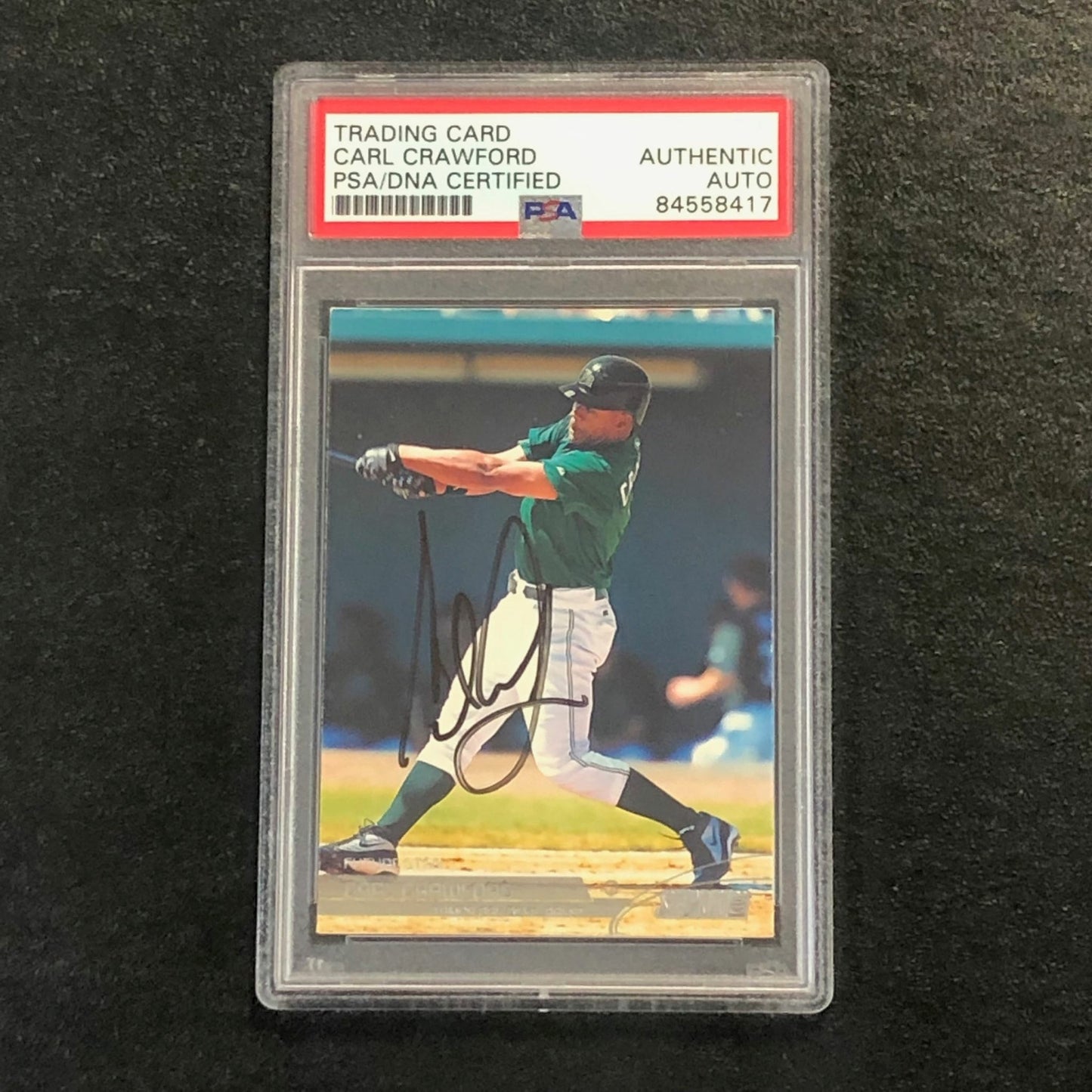 2003 Topps Stadium Club #108 Carl Crawford Signed Card PSA Slabbed AUTO Rays