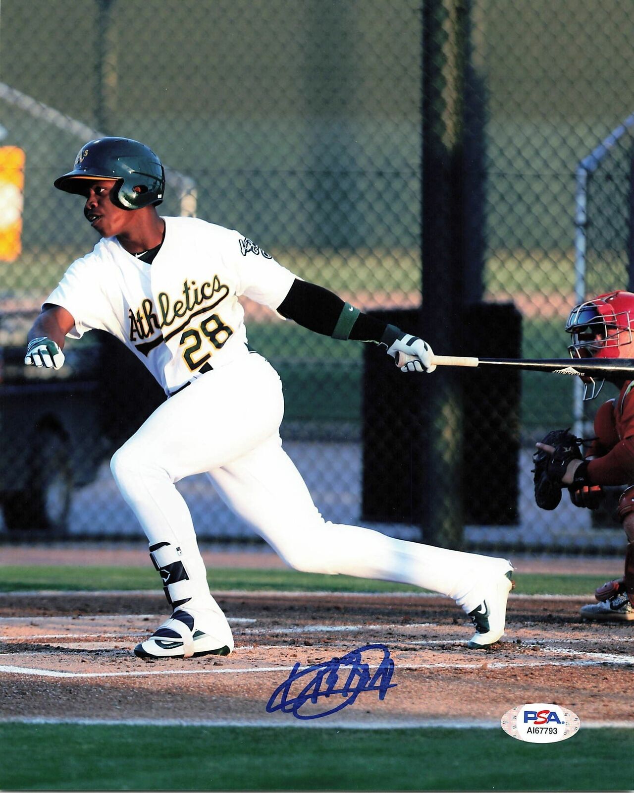 Lazaro Armenteros signed 8x10 photo PSA/DNA Oakland Athletics Autographed