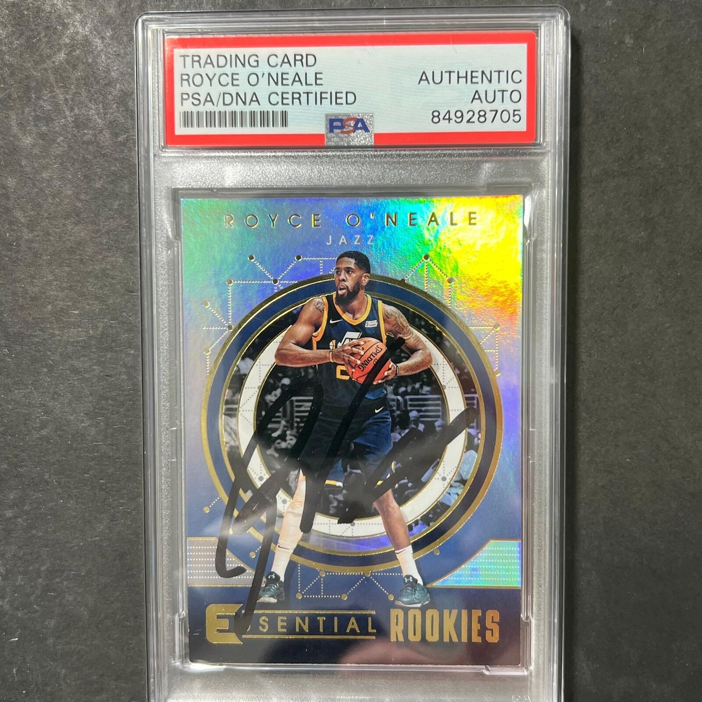 2017-18 Panini Essentials #ER-14 Royce O'Neale Signed Card AUTO PSA Slabbed Jazz