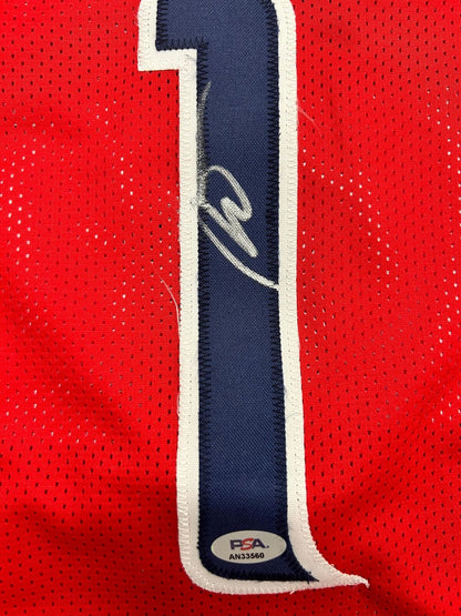 Johnny Davis signed jersey PSA/DNA Washington Wizards Autographed