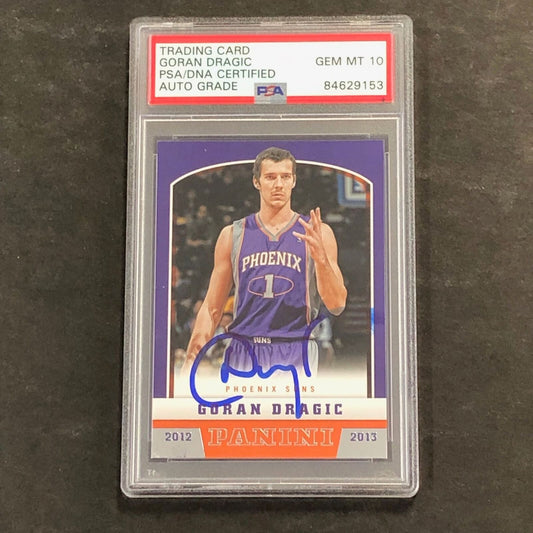 2012-13 Panini Basketball #66 Goran Dragic Signed Card AUTO 10 PSA/DNA Slabbed S