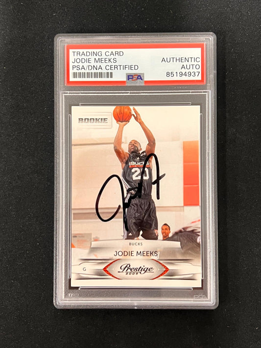 2008-09 Panini Prestige Rookie #189 Jodie Meeks Signed Card AUTO PSA Slabbed RC