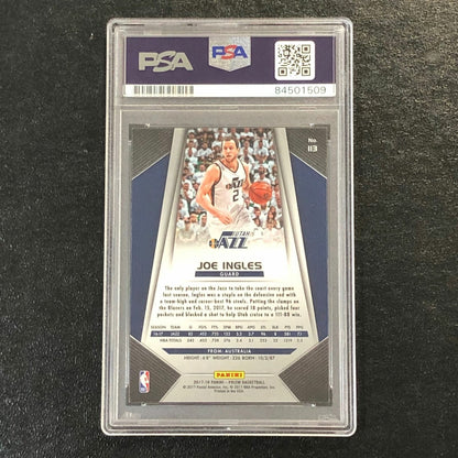 2017-18 Panini Prizm #113 Joe Ingles Signed Card AUTO PSA Slabbed Jazz