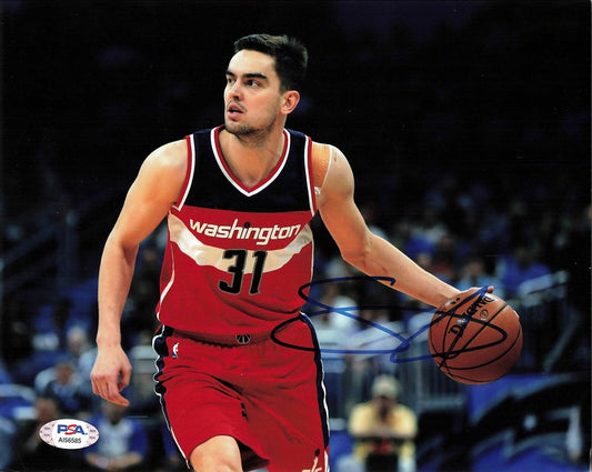 Tomas Satoransky signed 8x10 photo PSA/DNA Washington Wizards Autographed