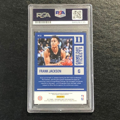 2017-18 Contenders Draft Picks #22 Frank Jackson Signed Card AUTO PSA Slabbed Du