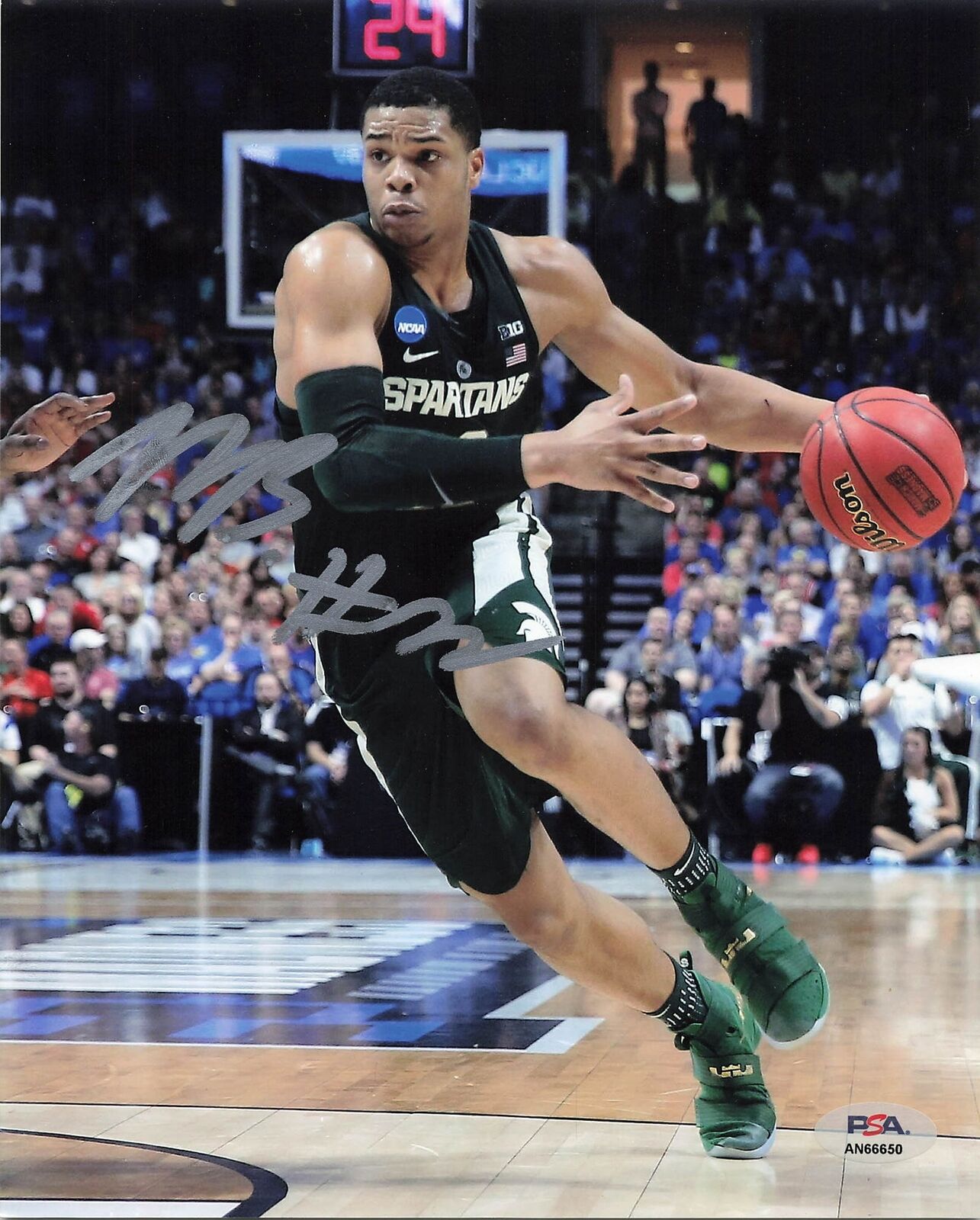 Miles Bridges signed 8x10 photo PSA/DNA Michigan Autographed