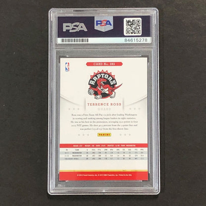 2012-13 NBA Hoops #282 Terrence Ross Signed Card AUTO 10 PSA Slabbed Raptors