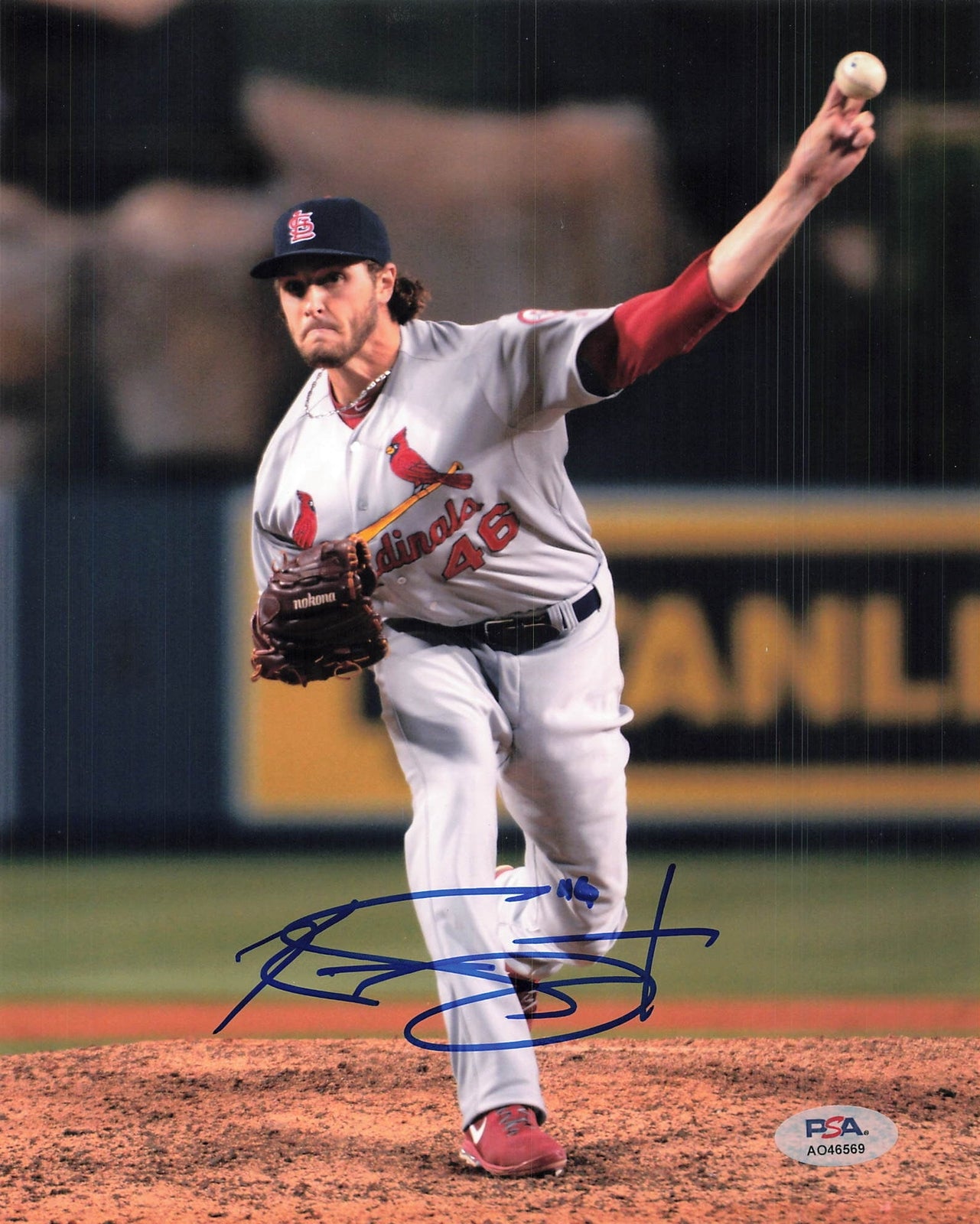 KEVIN SIEGRIST signed 8x10 photo PSA/DNA St. Louis Cardinals Autographed