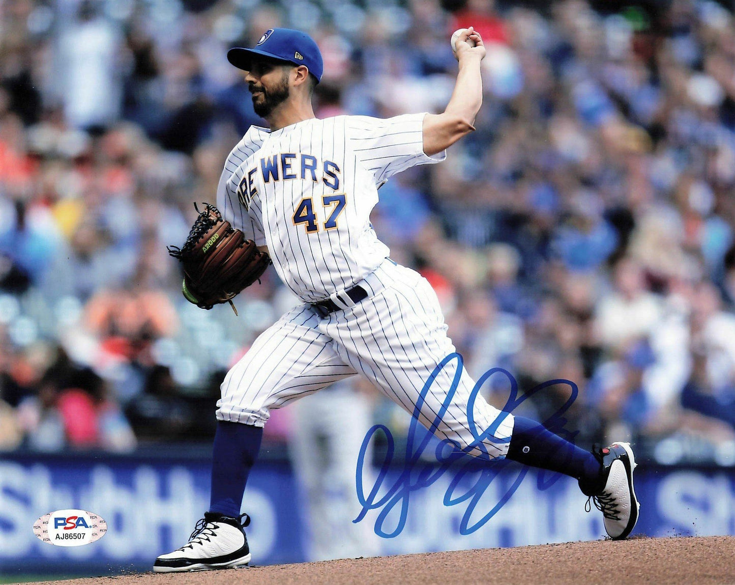 GIO GONZALEZ signed 8x10 photo PSA/DNA Milwaukee Brewers Autographed