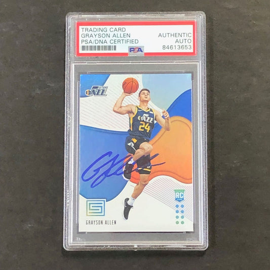 2018-19 PANINI STATUS #160 Grayson Allen Signed Card AUTO PSA/DNA Slabbed Autogr