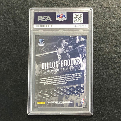 2017-18 Panini Prestige #192 Dillon Brooks Signed Card AUTO 10 PSA Slabbed Grizz