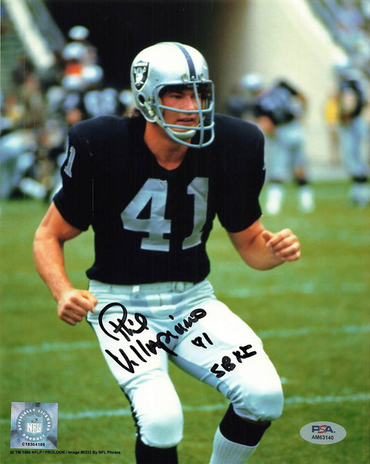 Phil Villapiano signed 8x10 photo PSA/DNA Oakland Raiders Autographed