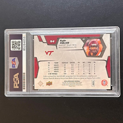 2014-15 Upper Deck Star Rookies #94 Kyle Fuller Signed Card AUTO PSA/DNA Slabbed