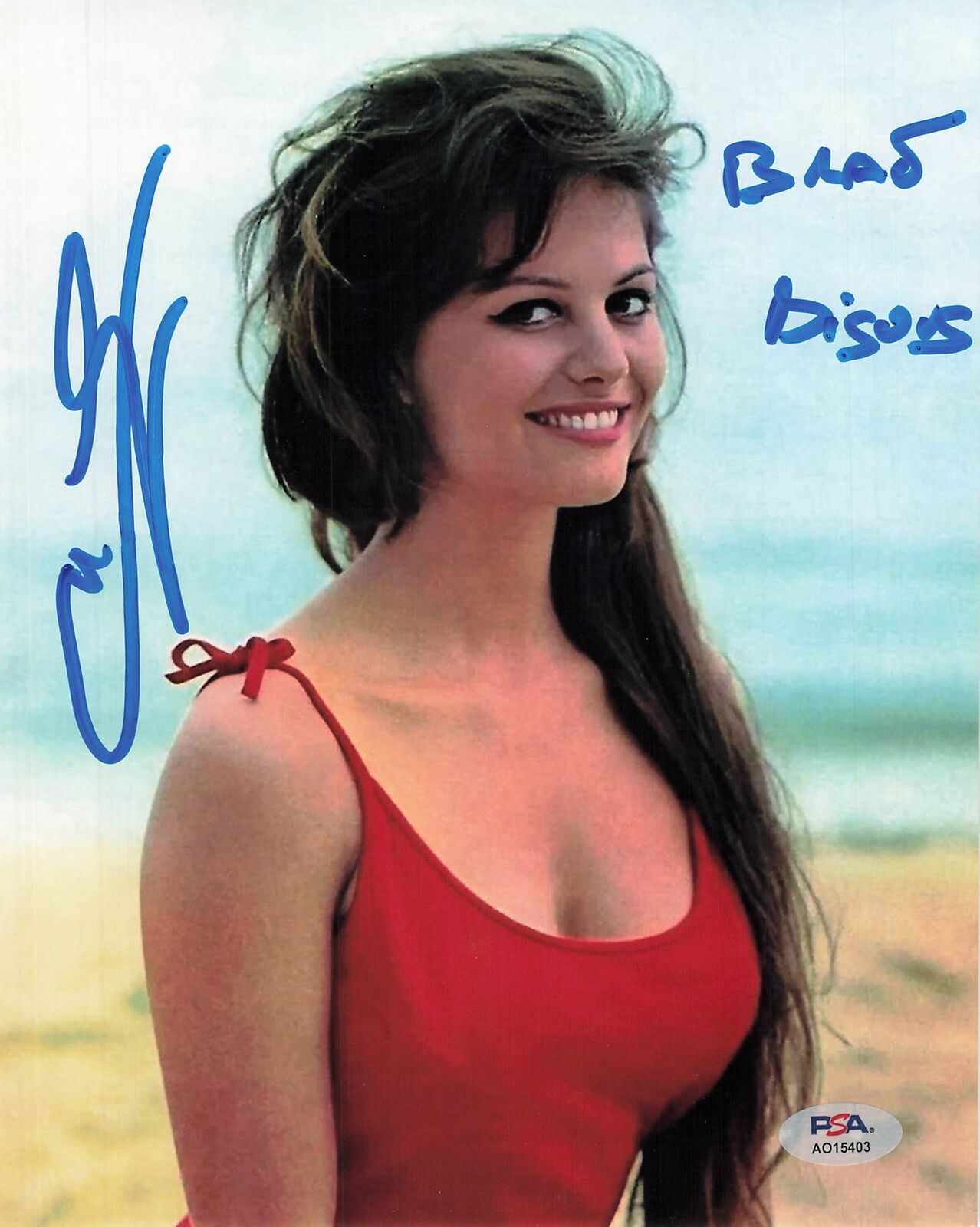 Claudia Cardinale signed 8x10 photo PSA/DNA Autographed Actress