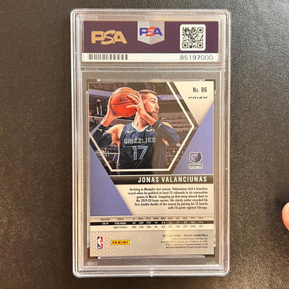 2019-20 Panini Mosaic #86 Jonas Valanciunas Signed Card AUTO PSA Slabbed Grizzli