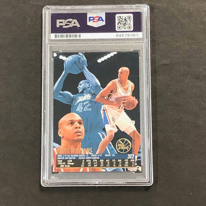 1994-95 Fleer Ultra #312 Scott Williams Signed Card AUTO PSA Slabbed 76ers
