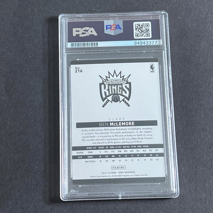 2014-15 NBA Hoops #216 Ben McLemore Signed Card AUTO PSA Slabbed Kings