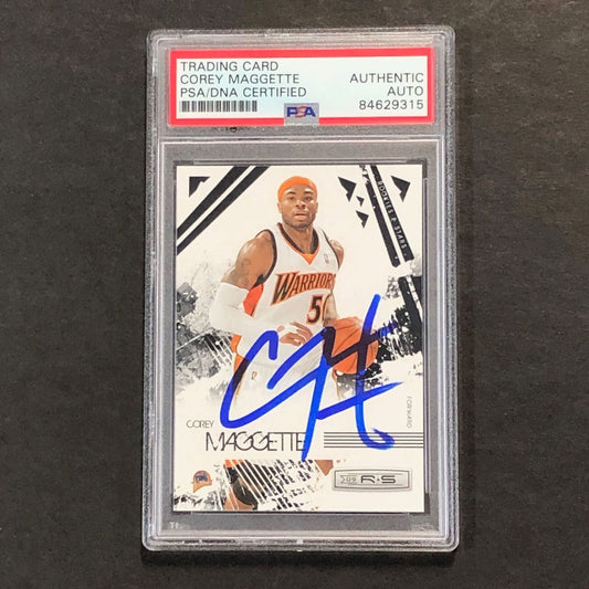 2009-10 Panini Rookies & Stars #29 Corey Maggette Signed Card AUTO PSA Slabbed W