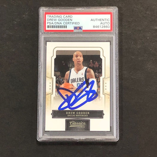 2009-10 Classics Timeless Tributes #20 Drew Gooden Signed Card AUTO PSA/DNA Slab