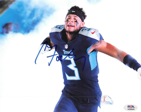 Caleb Farley signed 8x10 photo PSA/DNA Tennessee Titans Autographed