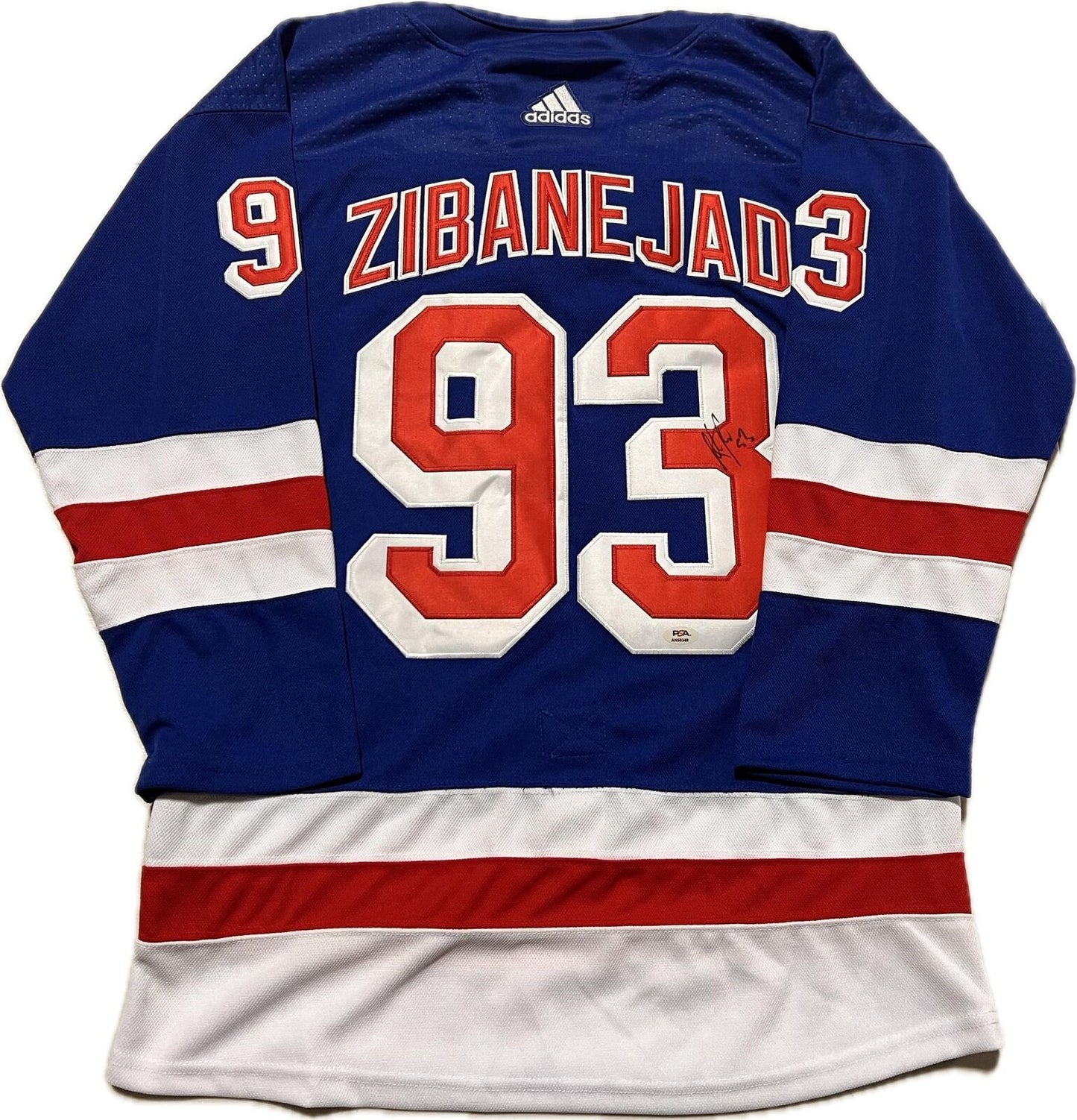 Mika Zibanejad Signed Jersey PSA/DNA New York Rangers Autographed