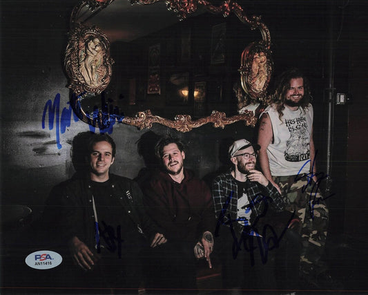 Wavves Alex Gates, Bily Hayes, Stephen Pope, Nathan Williams signed 8x10 photo P