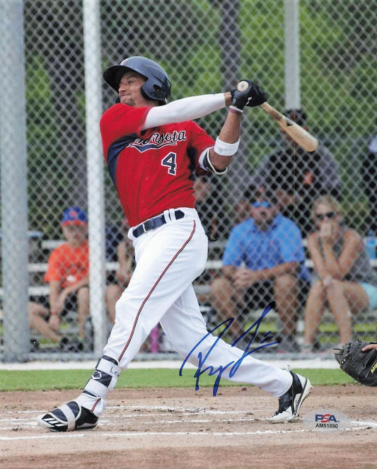 ROYCE LEWIS signed 8x10 photo PSA/DNA Minnesota Twins Autographed