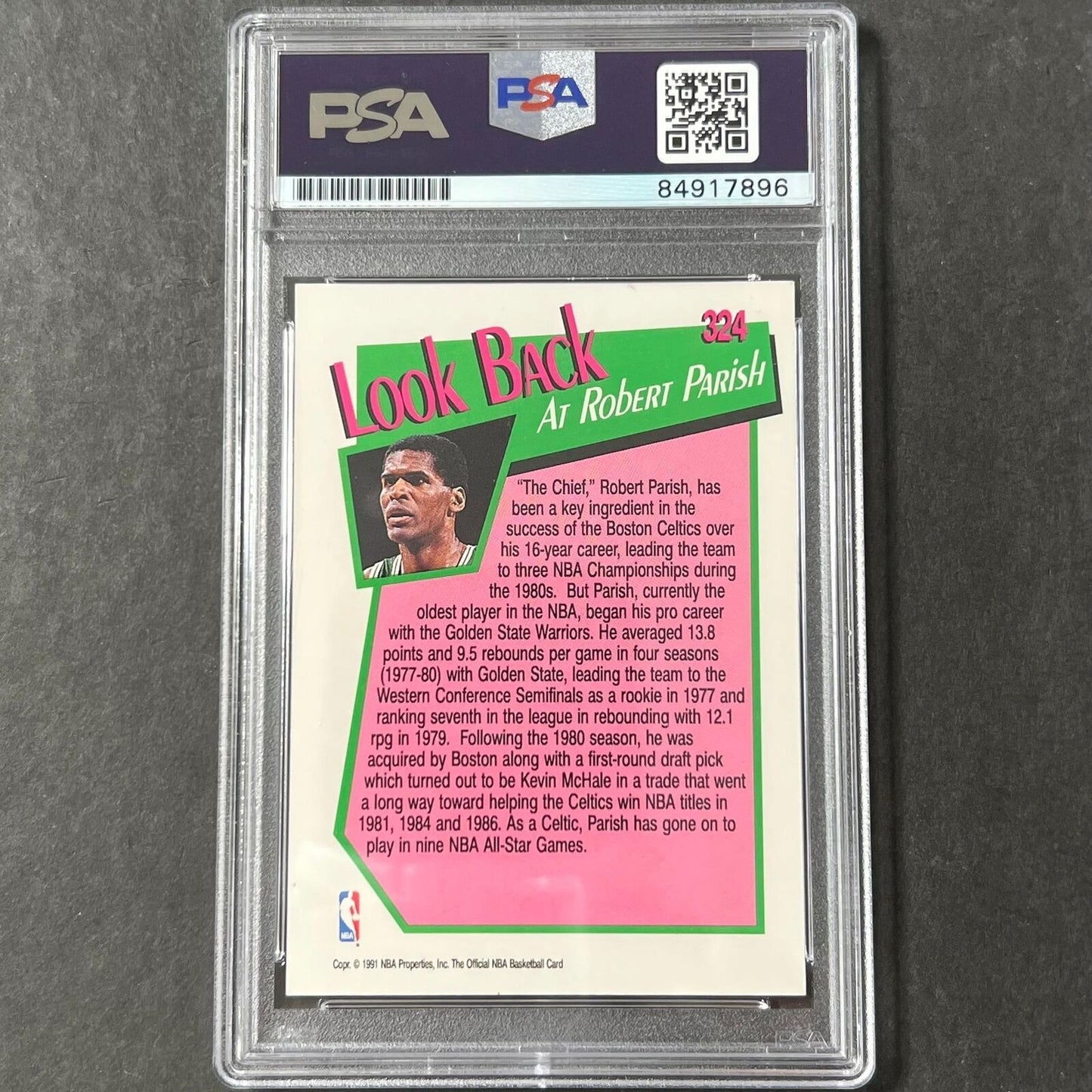 1976 NBA Hoops #324 Robert Parish Auto Signed Card PSA/DNA Encapsulated Boston C