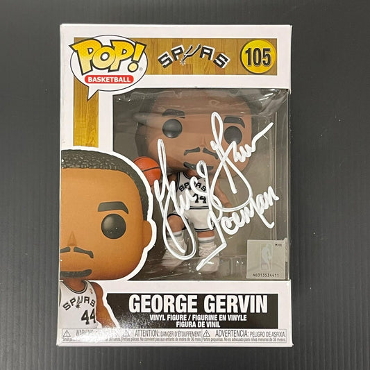 George Gervin Signed Funko Pop "Iceman" PSA/DNA San Antonio Spurs Autographed