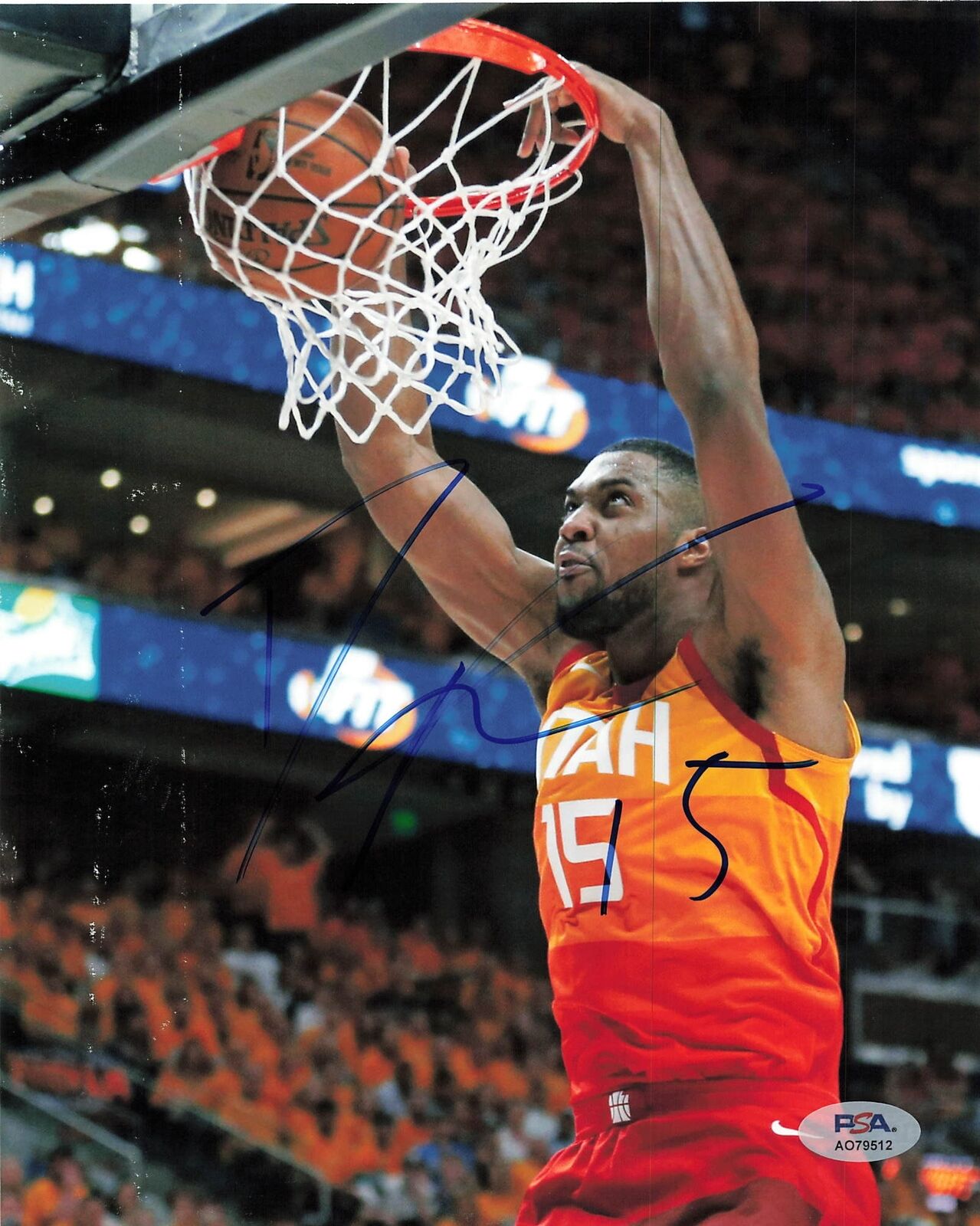 Derrick Favors signed 8x10 photo PSA/DNA Utah Jazz Autographed