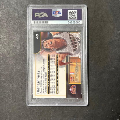 2000 Fleer #43 Raef LaFrentz Signed Card AUTO PSA Slabbed Nuggets