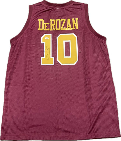 DeMar DeRozan Signed Jersey PSA USC Trojans Autographed