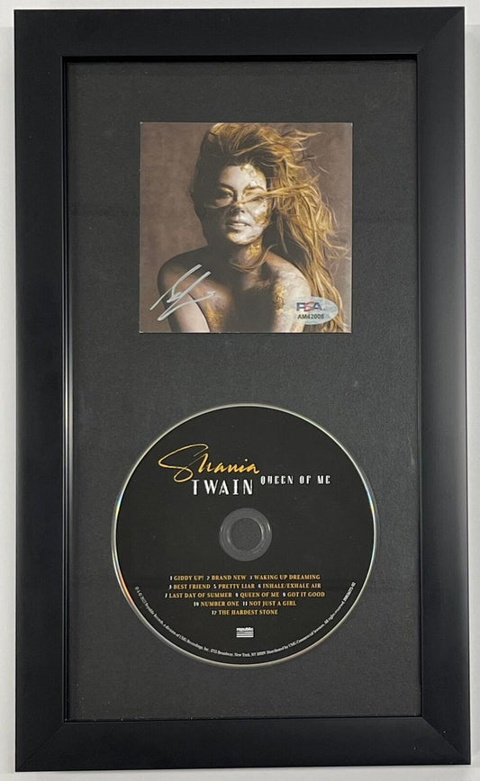 Shania Twain signed Queen of MC CD Framed PSA/DNA Autographed