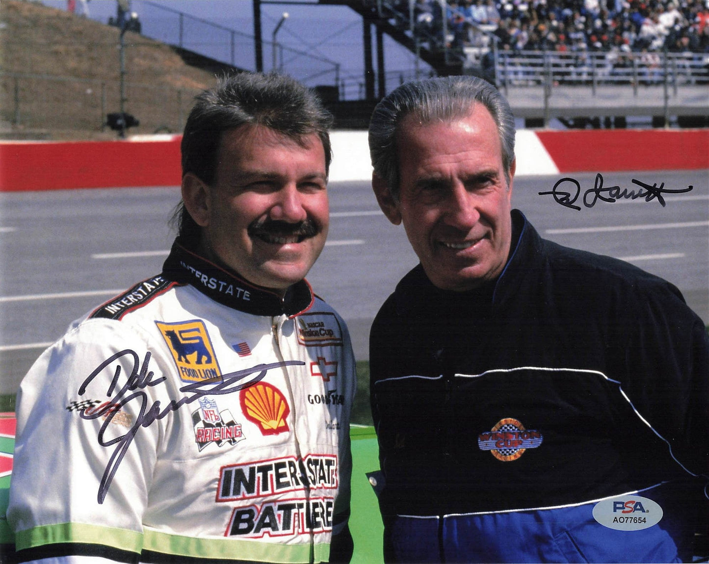 Dale Jarrett and Ned Jarrett signed 8x10 photo PSA/DNA Autographed Daytona 500