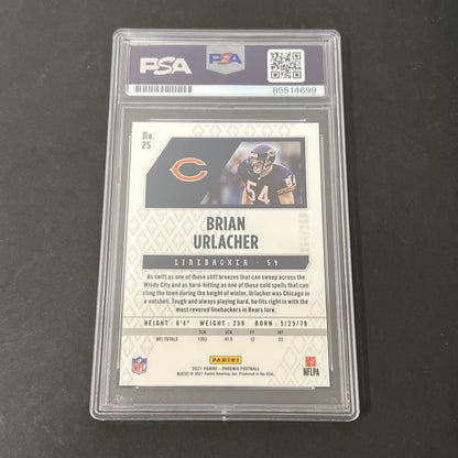 2021 Panini Phoenix #25 Brian Urlacher signed card PSA 10