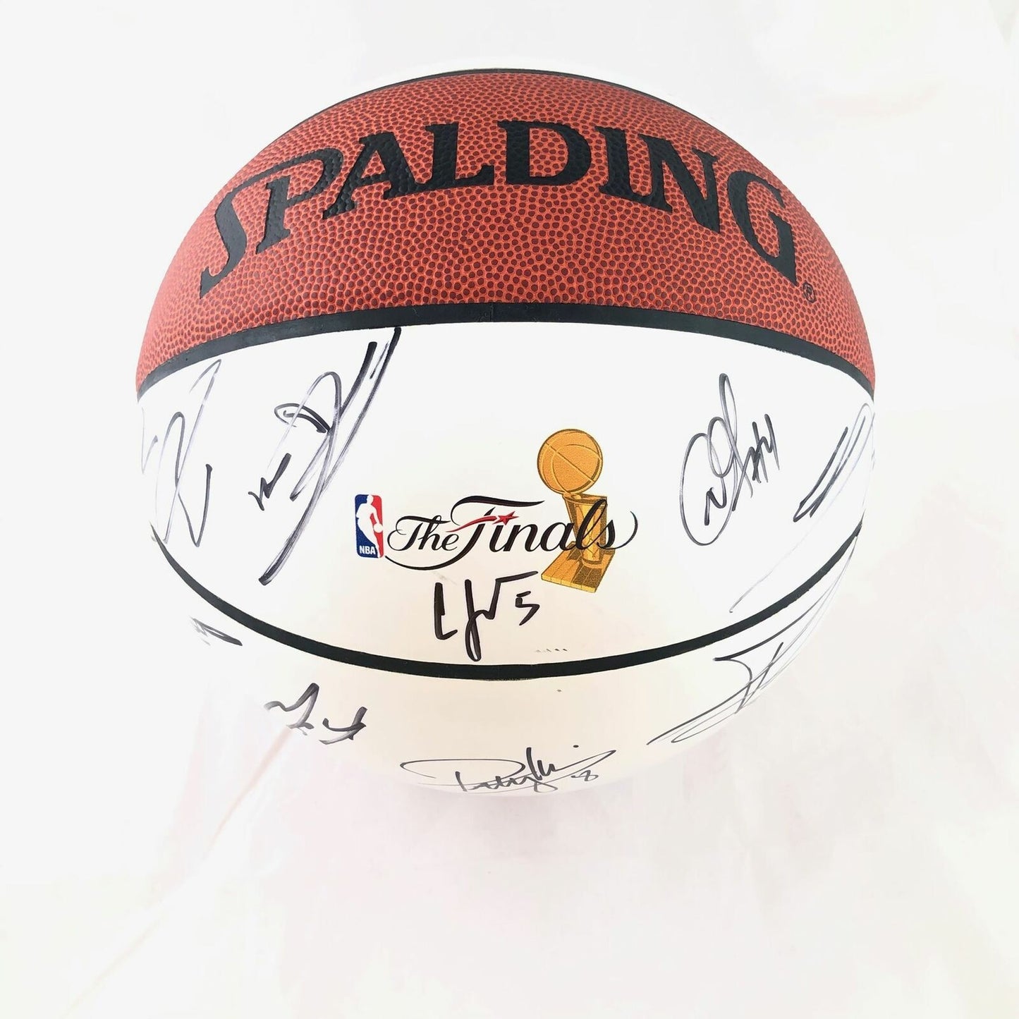 2013-14 Spurs Team Signed Basketball PSA/DNA Autographed Ball LOA