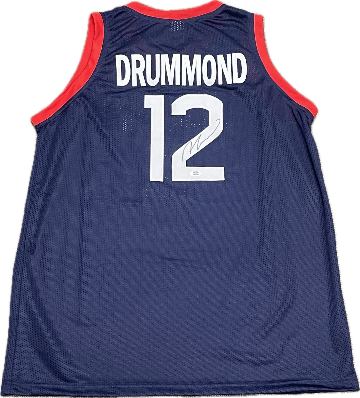 Andre Drummond Signed Jersey PSA Uconn Autographed