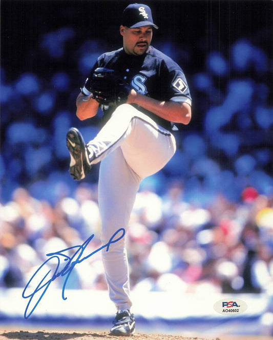 Jaime Navarro signed 8x10 photo PSA/DNA Chicago White Sox Autographed