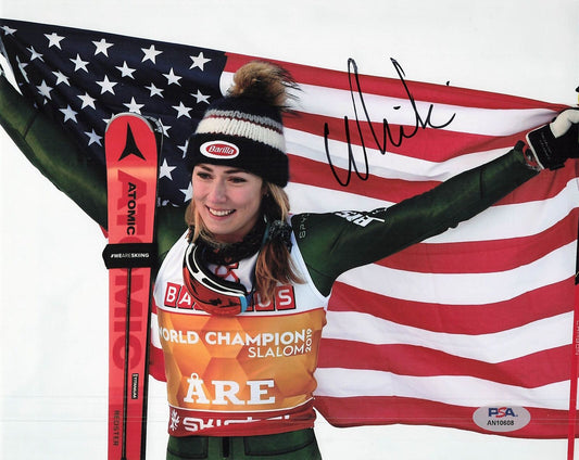 Mikaela Shiffrin signed 8x10 photo PSA/DNA Team USA Ski Autographed