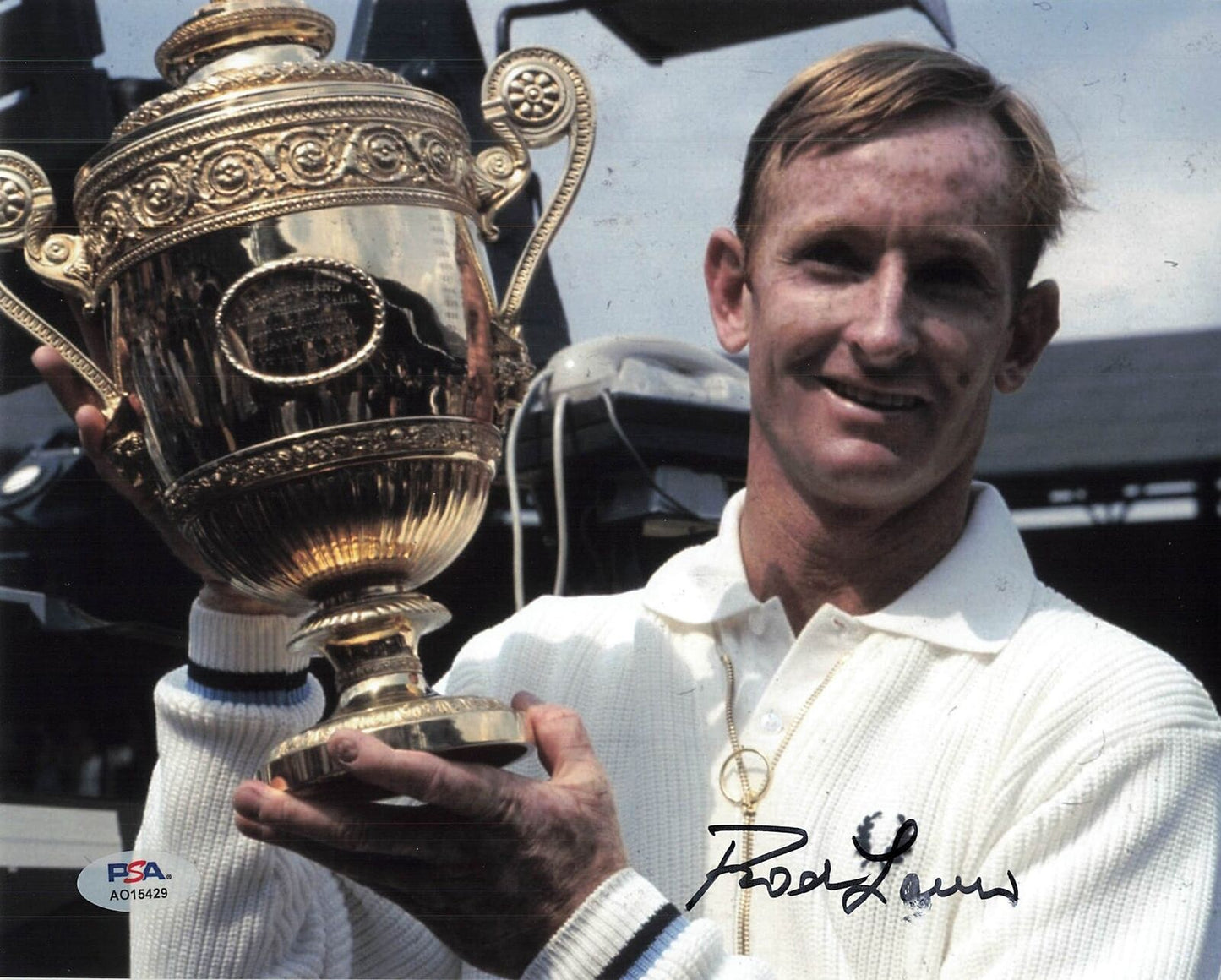 Rod Laver signed 8x10 photo PSA/DNA Tennis