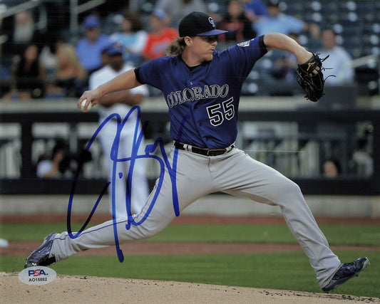 JON GRAY signed 8x10 photo PSA/DNA Colorado Rockies Autographed