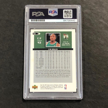 2003-04 Upper Deck MVP #13 Vin Baker Signed Card AUTO PSA/DNA Slabbed Celtics