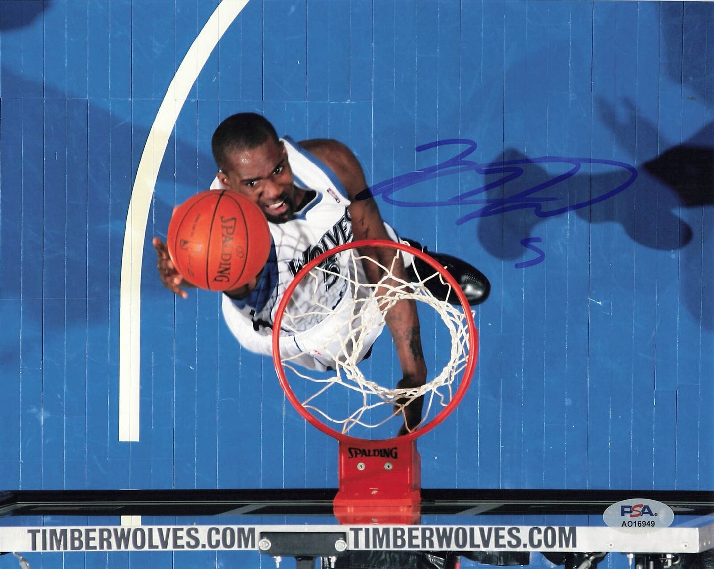 REGGIE EVANS signed 8x10 photo PSA/DNA Minnesota Timberwolves Autographed